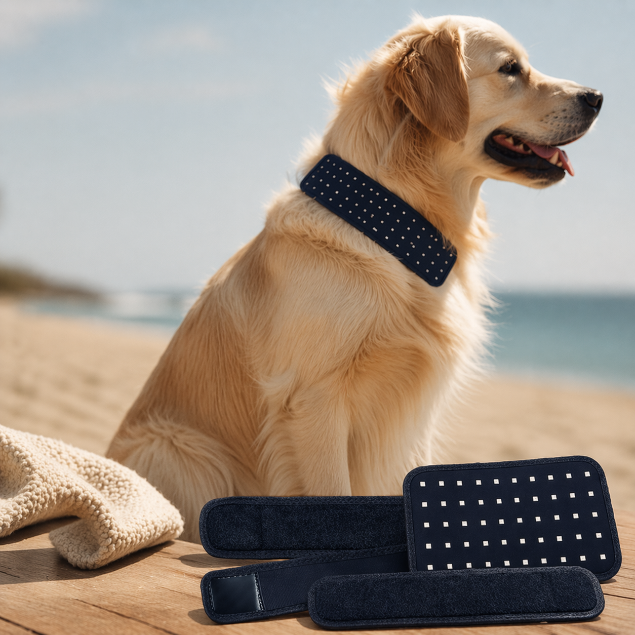 Far Infrared Red Light Therapy Pad for Dogs – Pet Rehabilitation & Bone Healing Wrap (Battery-Free, 105℃ Heat Resistant)