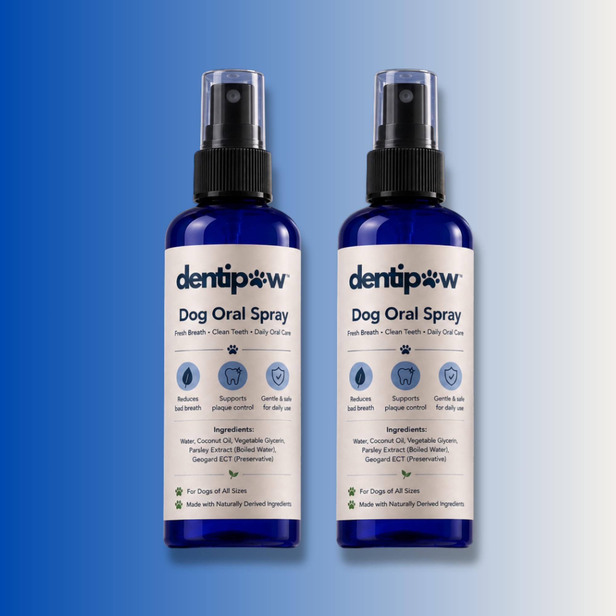 2-Pack Pet Oral Spray for Dogs & Cats (60ml Each) – Fresh Breath, Tartar Control & Easy No-Brush Dental Care