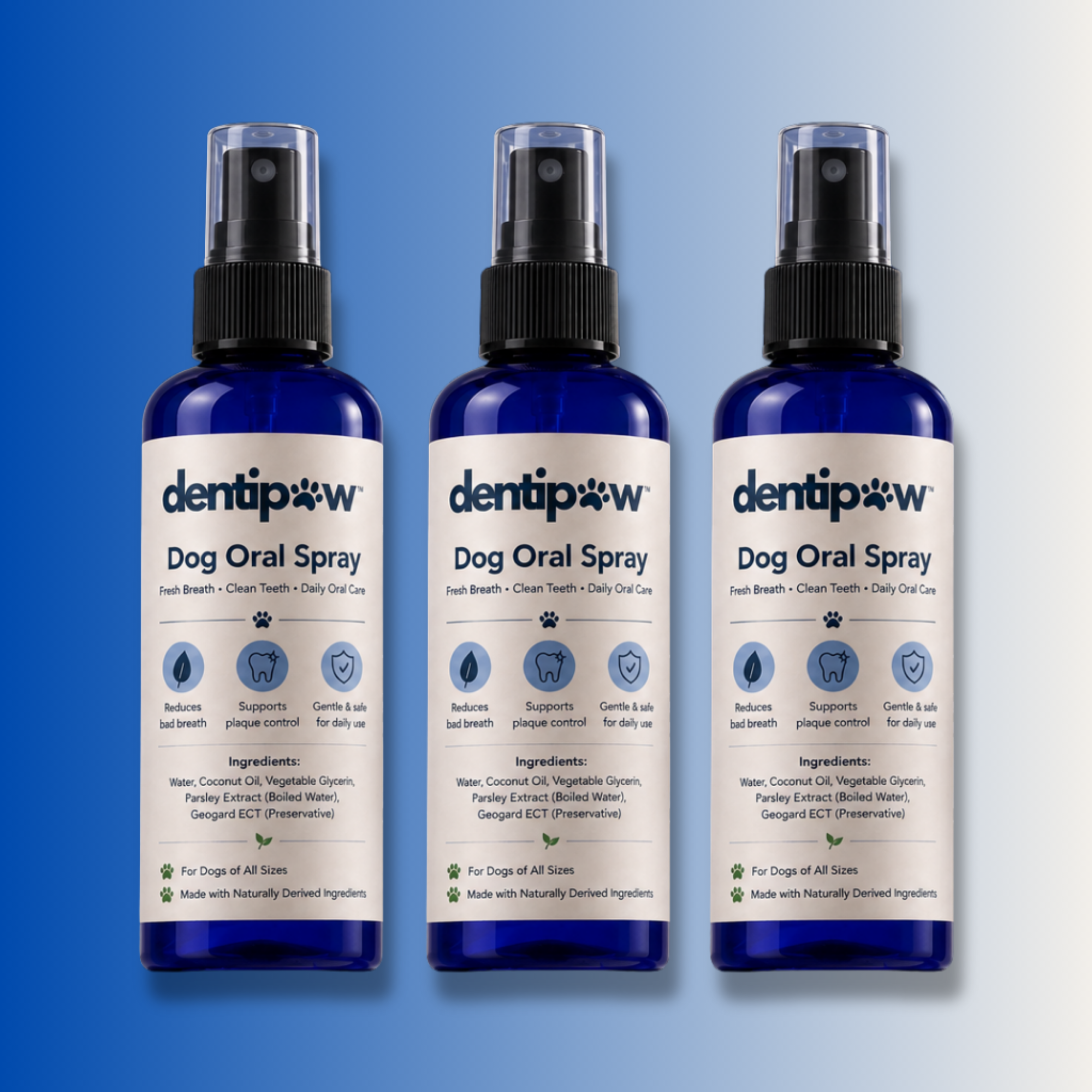 3-Pack Pet Oral Spray for Dogs & Cats (60ml Each) – Fresh Breath, Tartar Control & No-Brush Dental Care Solution